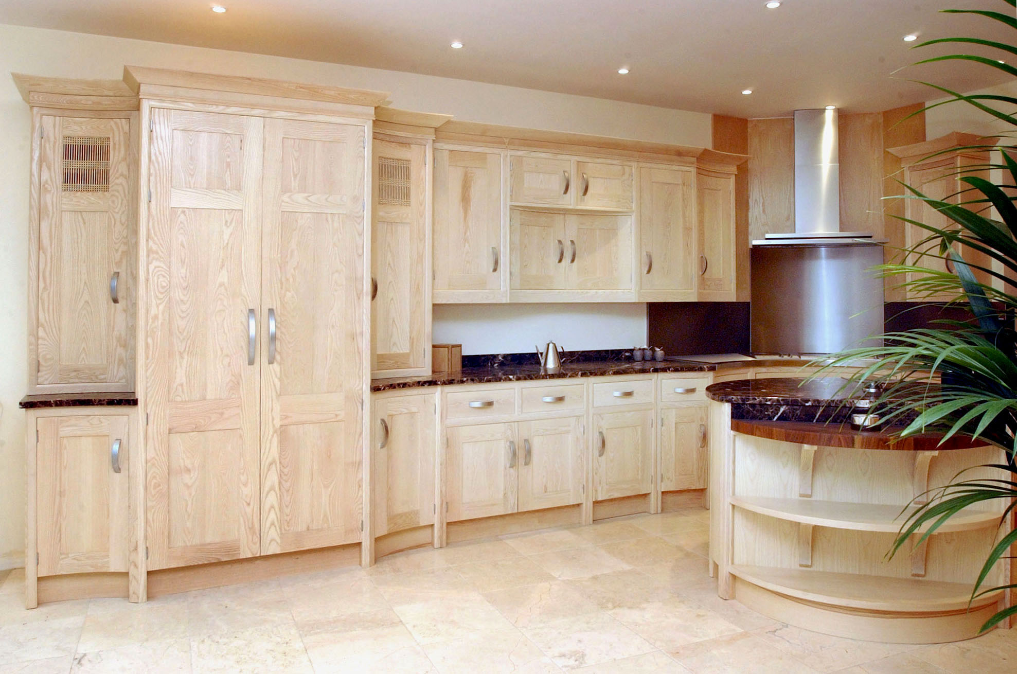 light oak kitchen cupboard