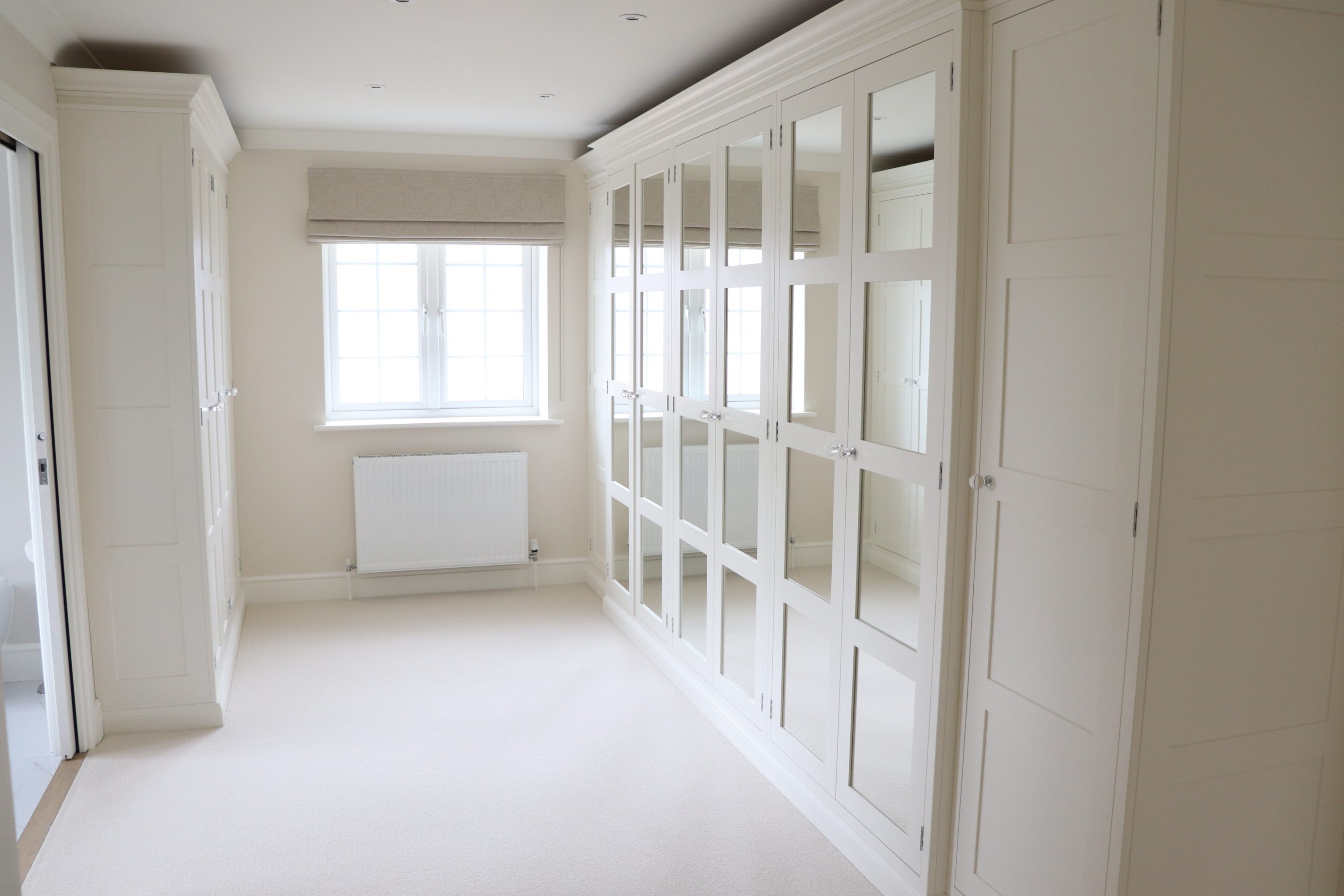 Painted Bedroom Wardrobes With Mirrors Bespoke Kitchens